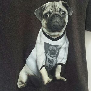 🎁❤️pug wearing pug tee